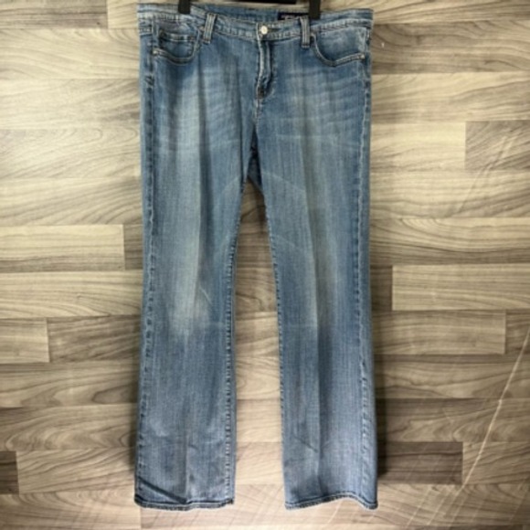 Vigoss Jeans Womens 17 Blue Boot Cut Stretch Light Wash High Rise Zip Denim Plus - Picture 4 of 12